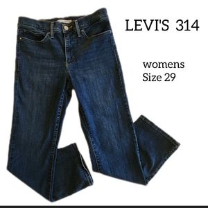 COPY - LEVIS 314 SHAPING STRAIGHT WOMENS JEANS SIZE 29 SHORT